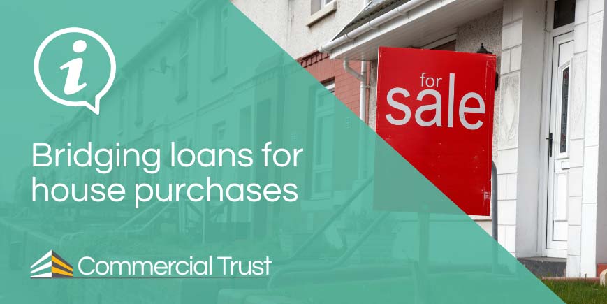 bridging loans for house purchases banner in front of house with for sale sign