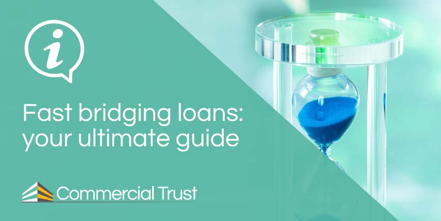 Fast bridging loans: your ultimate guide banner in front of sand timer