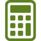 Calculator green icon