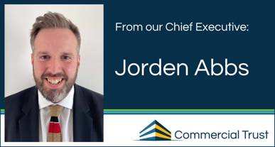 Portrait photo of Jorden Abbs - Commercial Trust Chief Executive